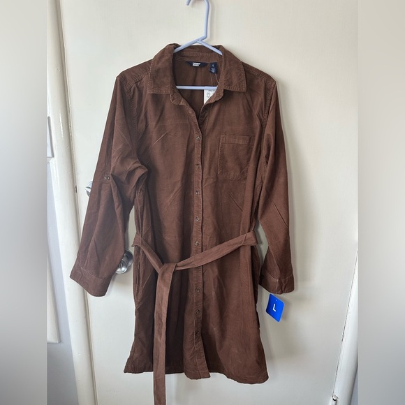 Lands' End Brown Long Sleeve Dress - Picture 6 of 8